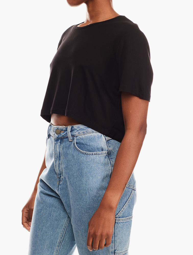 Christina-M Basic Top - Black main image 1